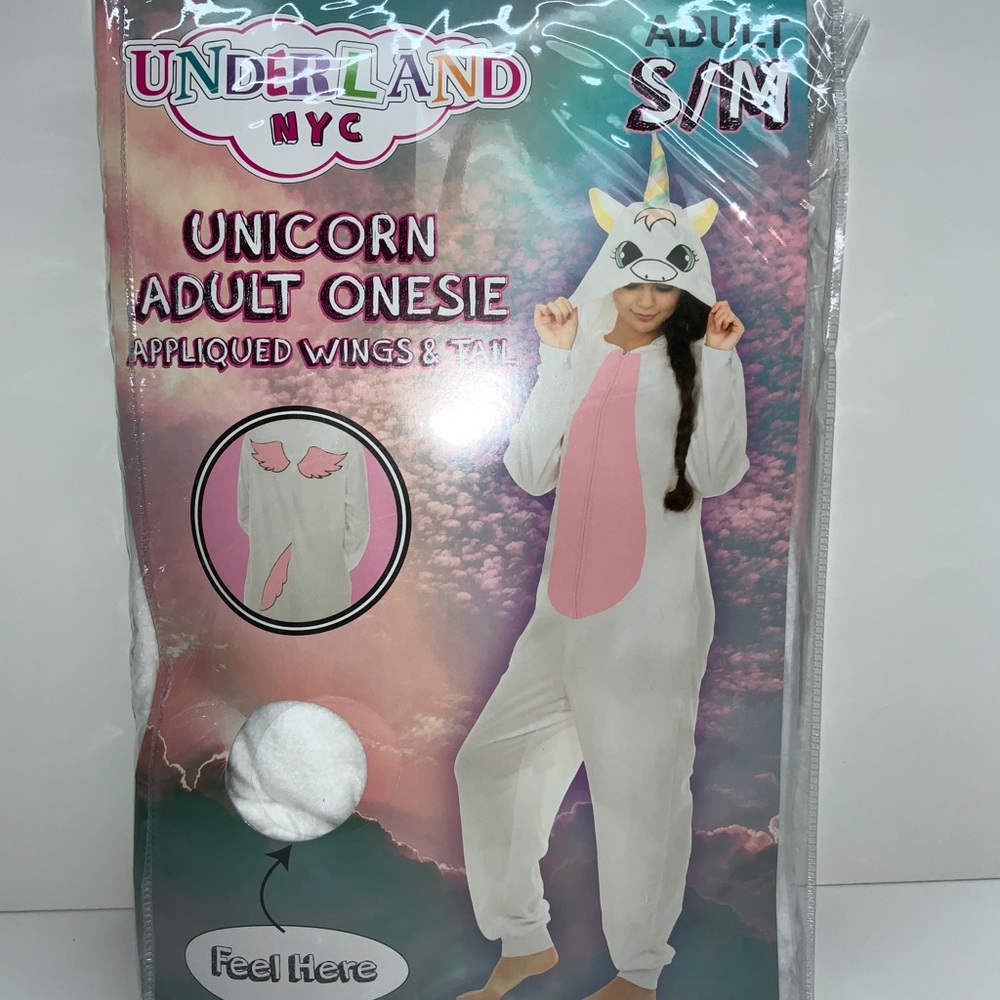 Unicorn Adult Onsie S/M 100% Polyester